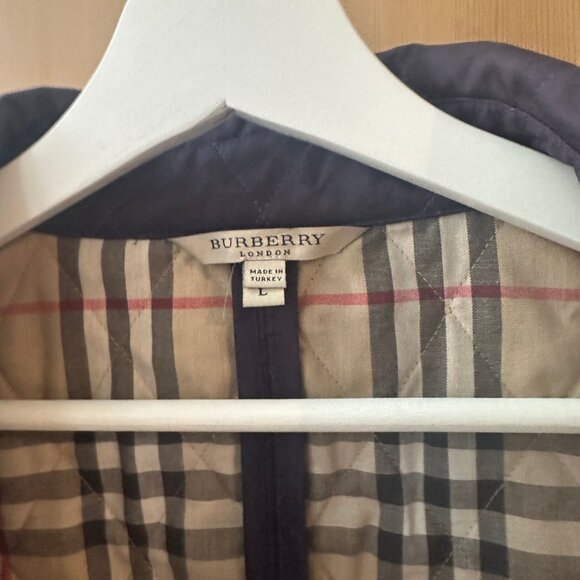 Barely worn Classic Burberry Brit Utility Jacket -- Large -- Purple - Picture 6 of 9